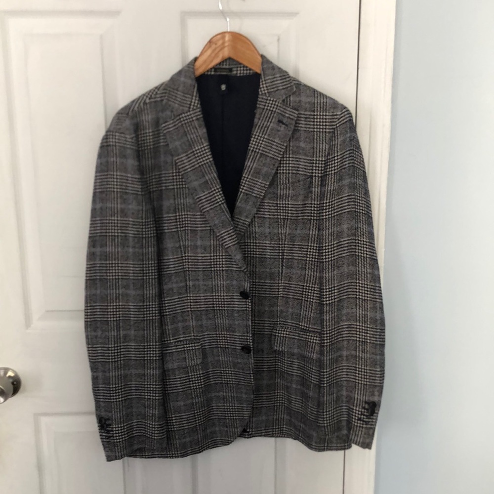 Black and white blazer
